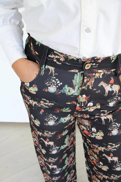 Pant, Blk Wagon Trouser