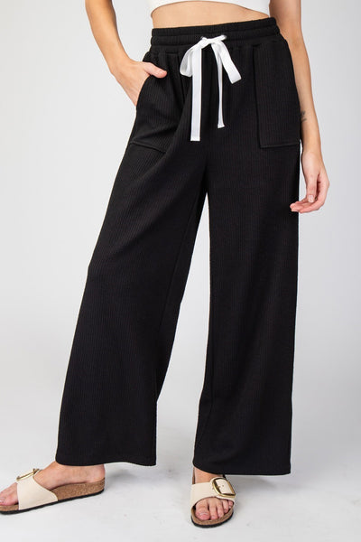 Pant, Relaxed Texture Black