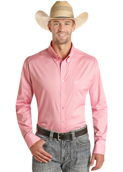 Shirt, Men's Solid Twill