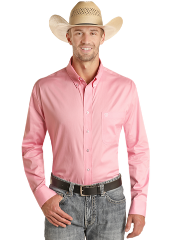 Shirt, Men's Solid Twill