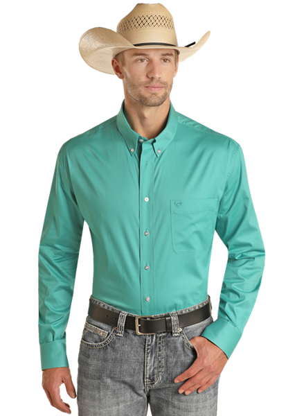 Shirt, Men's Solid Twill