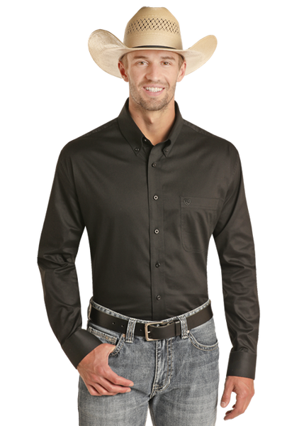 Shirt, Men's Solid Twill