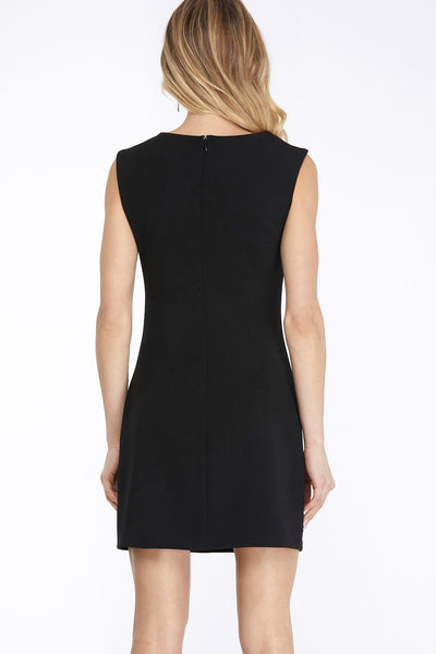 Dress, Asymmetrical Neck