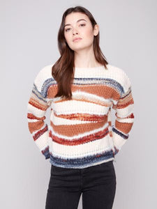 Sweater, LS Patchwork