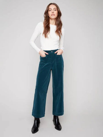 Pant, Crop Corduroy Flare