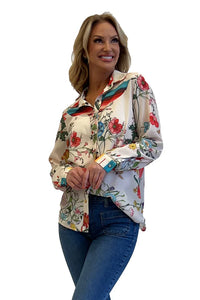 Top, Floral snap