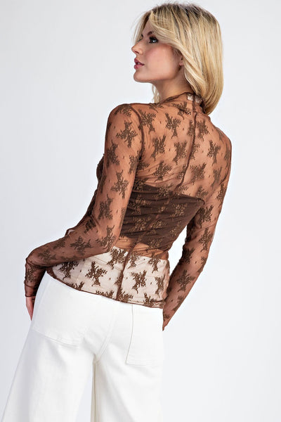 Top, Lace Mesh