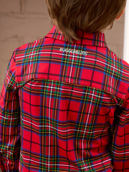 Boys, Red Plaid Shirt