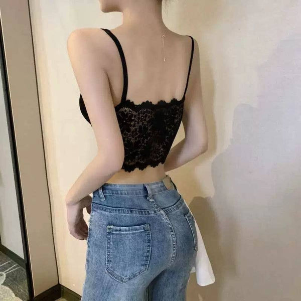 Solid Lace Bralette Top
