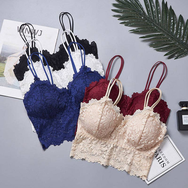 Solid Lace Bralette Top