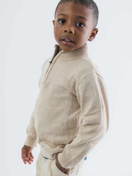Boys, LS 1/4-Zip Sweater