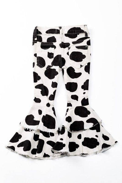 Child, Cow Denim Flares