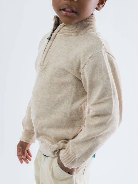 Boys, LS 1/4-Zip Sweater
