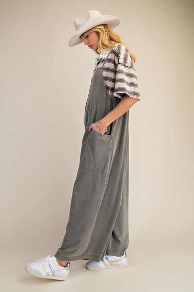 Jumper, WIde Leg Olive Grey