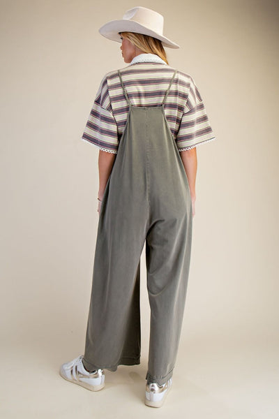 Jumper, WIde Leg Olive Grey
