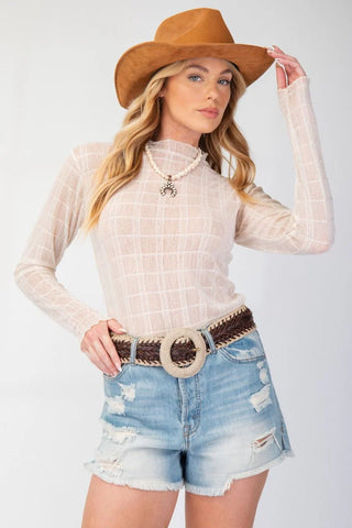 Top, LS Lace