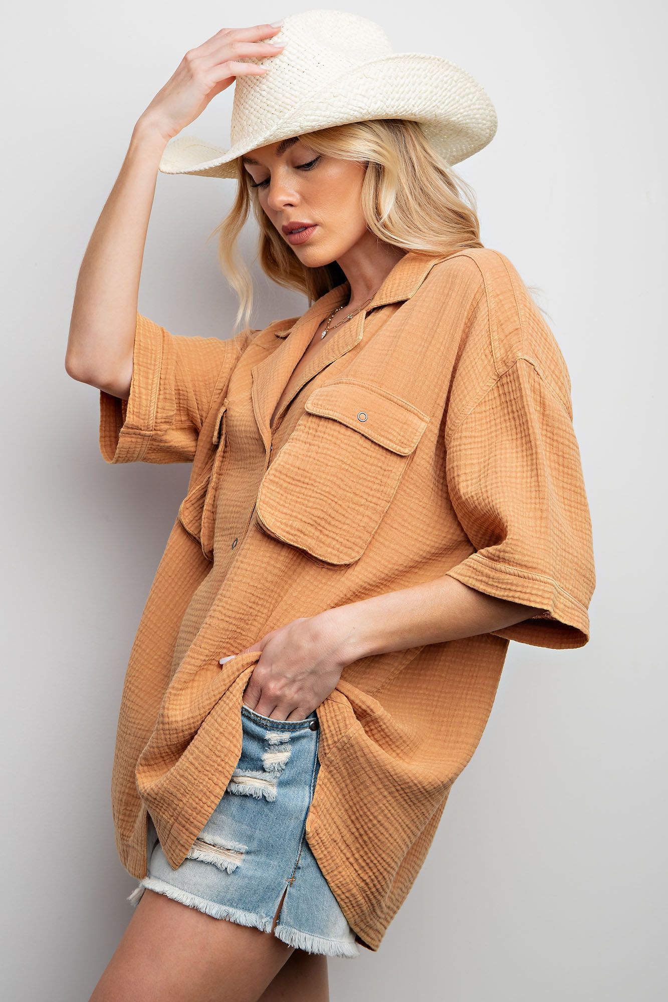 Top, Curvy SS Mineral Wash