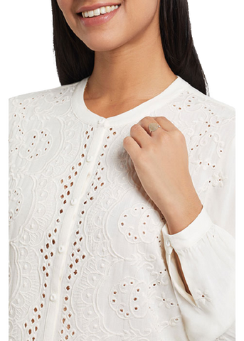 Top, Embroider Eyelet