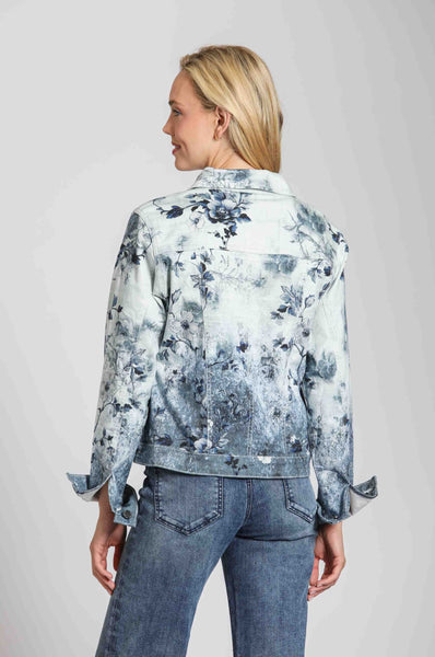 Jacket, Denim Floral