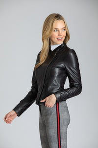 Jacket, Collarless Lamb Leather