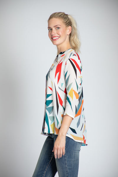 Red, Pink Pop Blouse