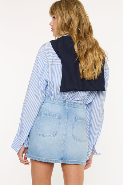 Skirt, Mid Rise Denim