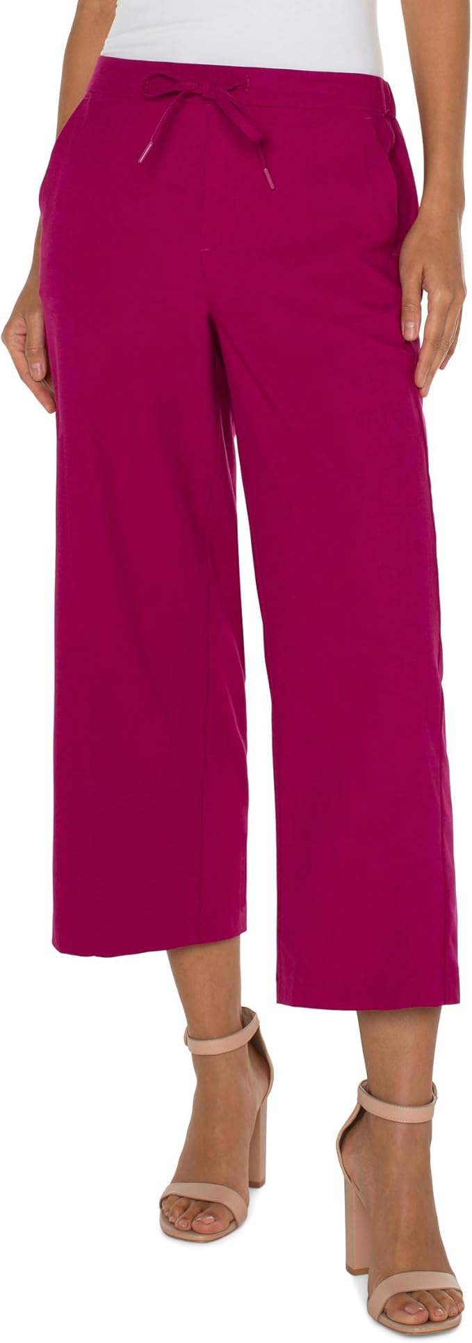Pant, Wide Leg Crop Trouser
