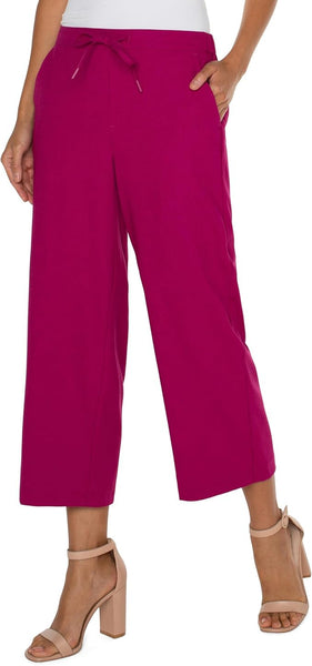 Pant, Wide Leg Crop Trouser