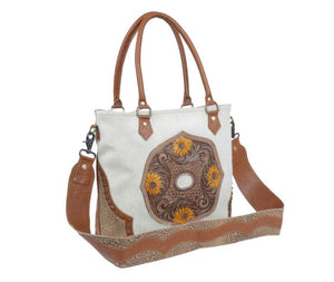 Purse, Burnished Play Hand Tooled