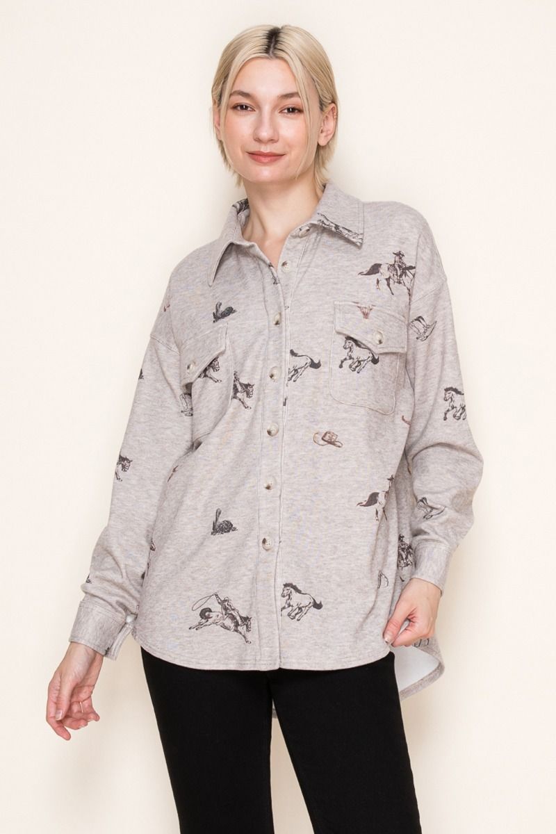 Top, Button Up Western