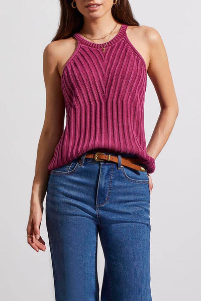 Top, Halter Sweater Tank