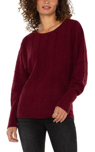 Sweater, Dolman Pinot Noir