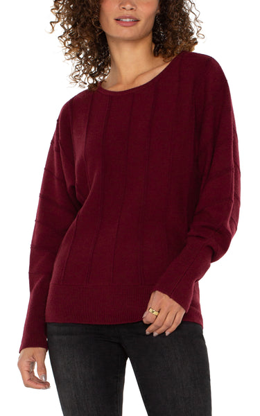 Sweater, Dolman Pinot Noir