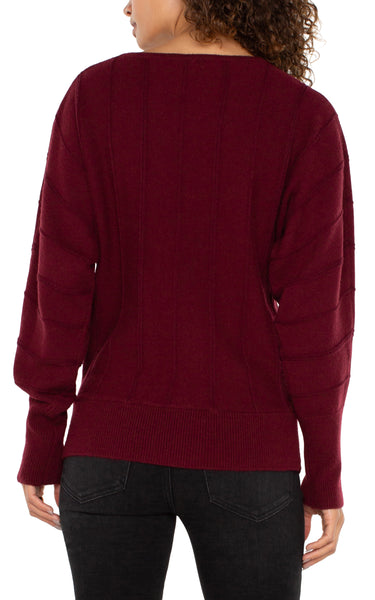 Sweater, Dolman Pinot Noir