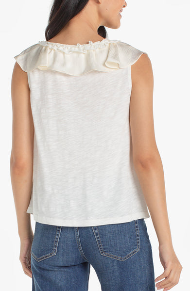 Top, Slvlss Ruffle Neck