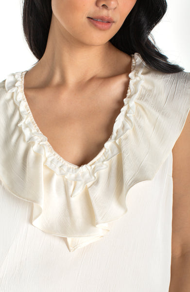 Top, Slvlss Ruffle Neck
