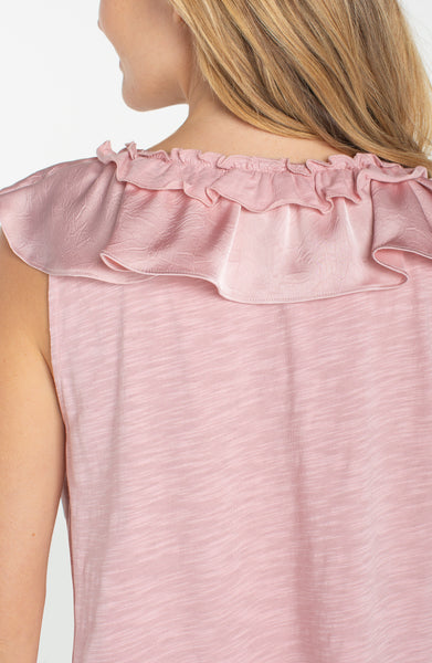 Top, Slvlss Ruffle Neck