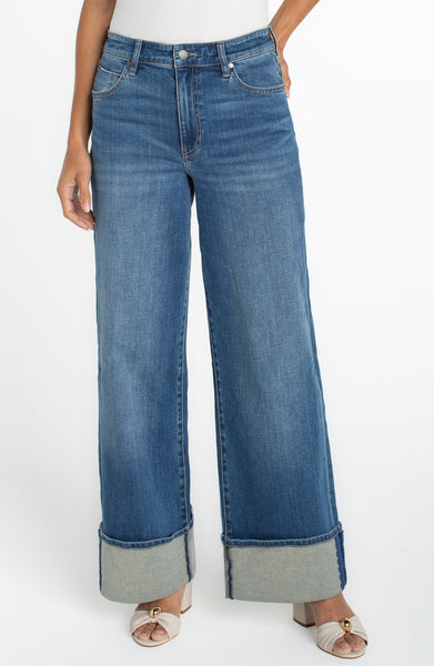 Pant, Morgan Cuffed Wide Leg