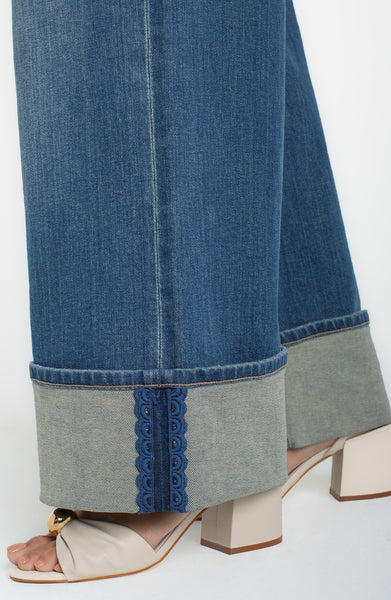 Pant, Morgan Cuffed Wide Leg