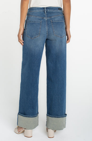 Pant, Morgan Cuffed Wide Leg