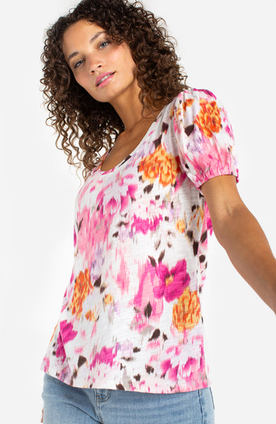 Top, Puff Slv Tee