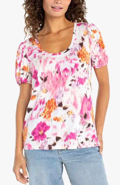 Top, Puff Slv Tee