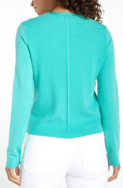 Sweater, Waterfall Teal