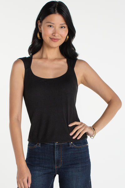Top, Slvless Built In