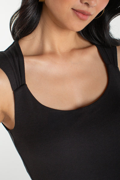 Top, Slvless Built In