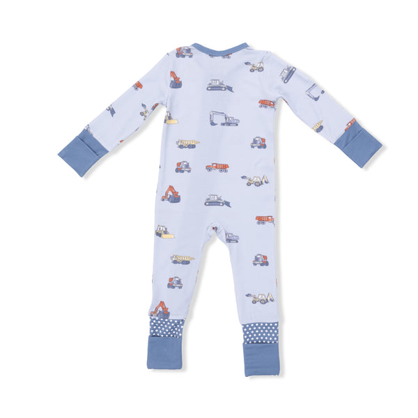 Baby, Construction Vehicle Romper