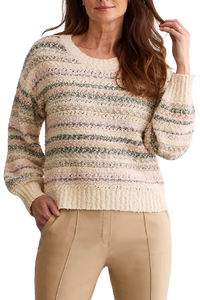 RosePink Stripe Sweater