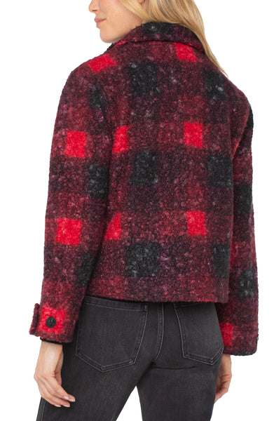 Jacket, Boucle Red/Black