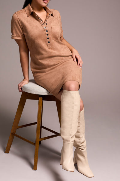 Dress, Frt Eyelet Detail