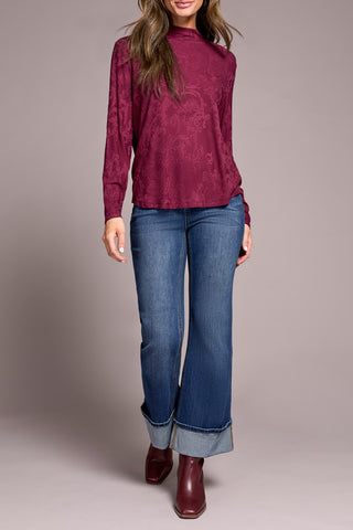 Top, LS Mock Neck